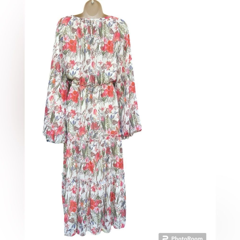 Spring floral butterfly dress